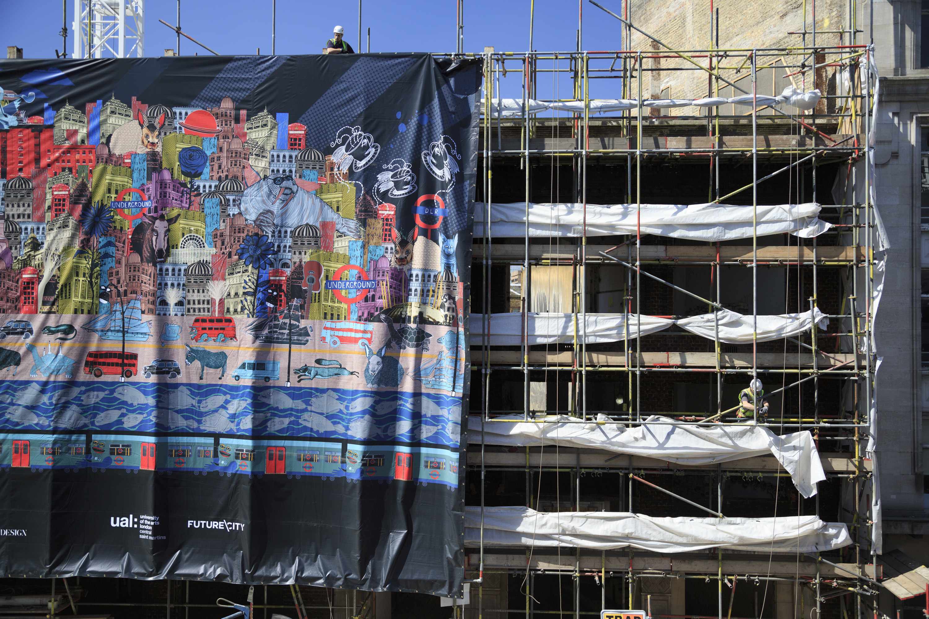 Old Central St. Martins Wrapped Ahead of Re-Development Scheme For Foyles