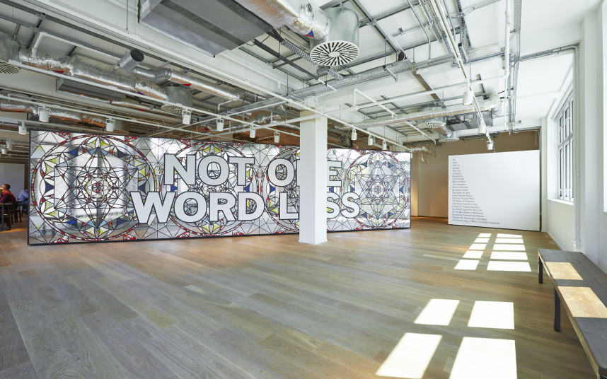 Mark Titchner at Gallery at Foyles in 2014, (c) Ron Bambridge 5