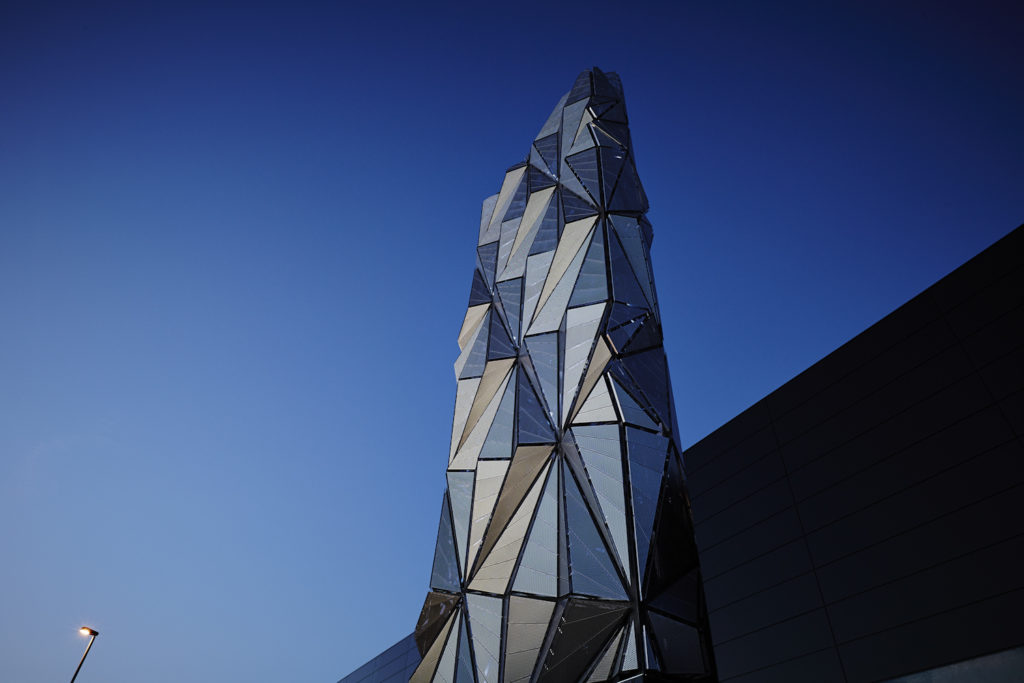 Optic Cloak by Conrad Shawcross, Greenwich Peninsula, Curated by Futurecity